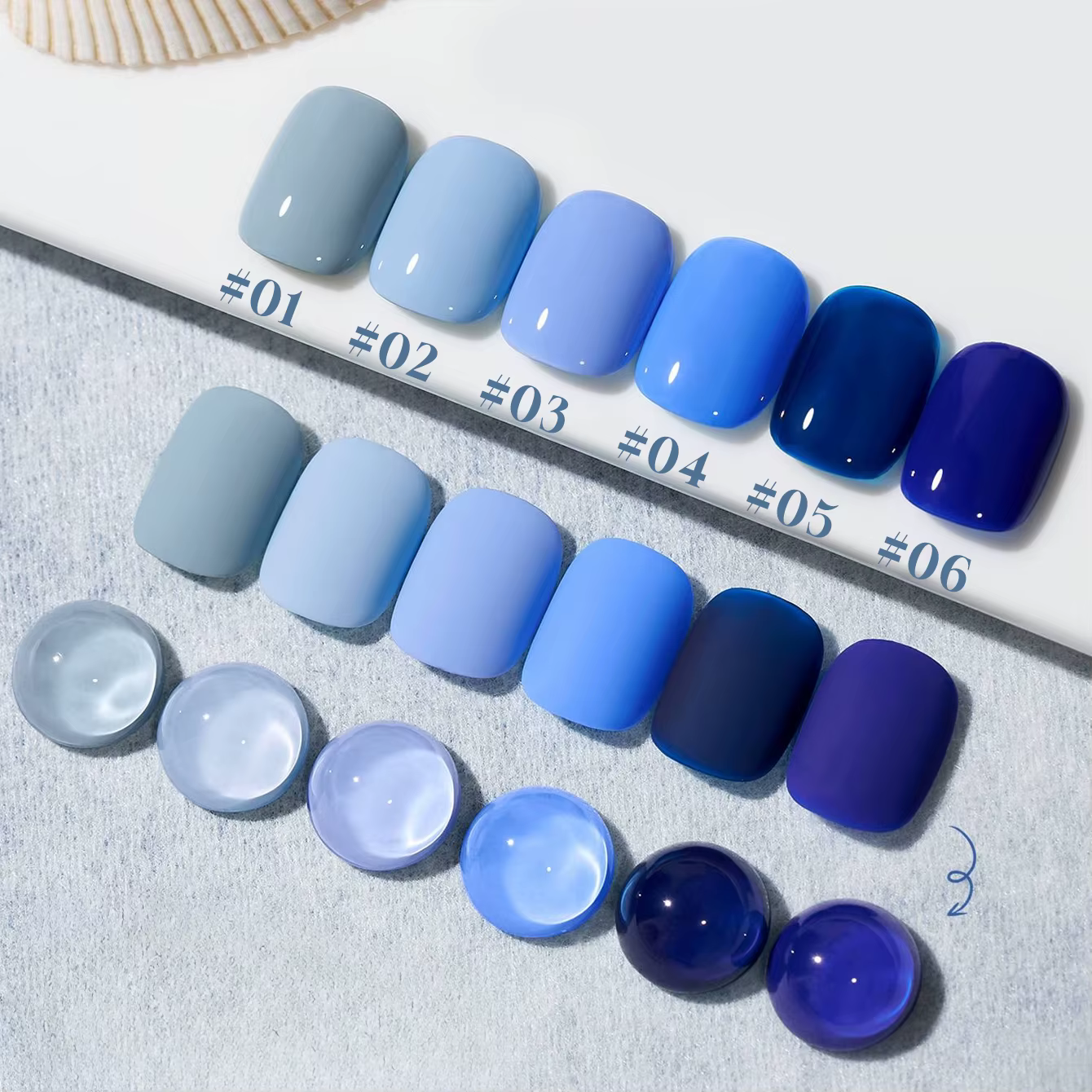 MIANEL 12ML Vernis à ongles gelée série bleue Spring Kelaiyin 2026 Nouveau