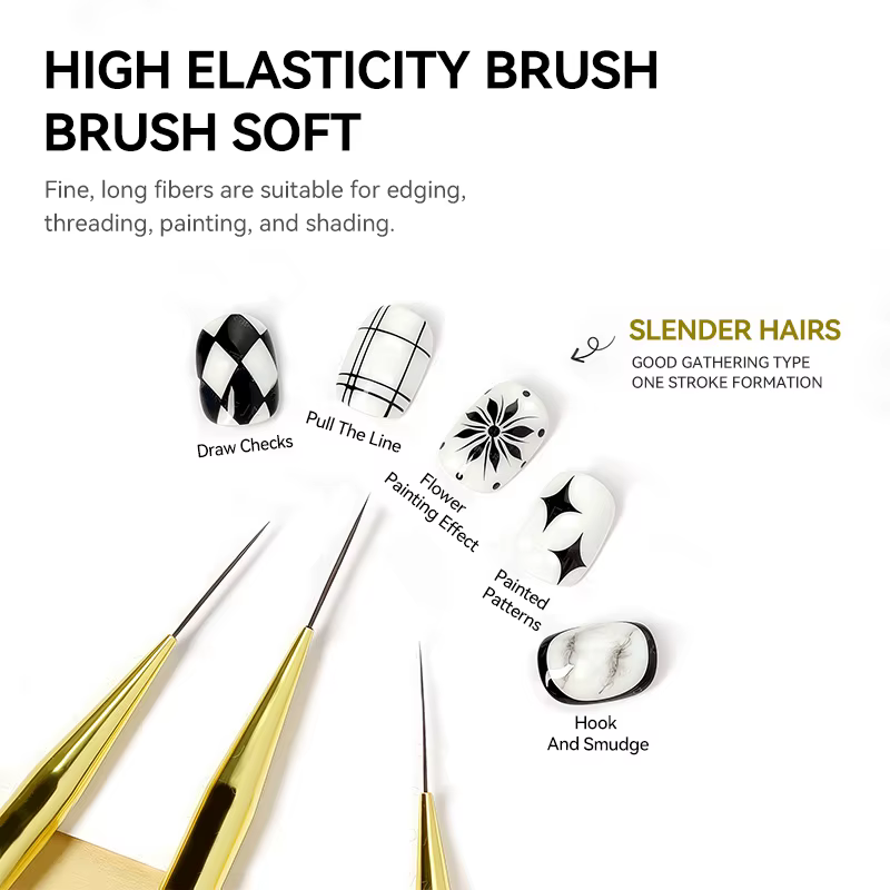 Brosse professionnelle pour Nail Art