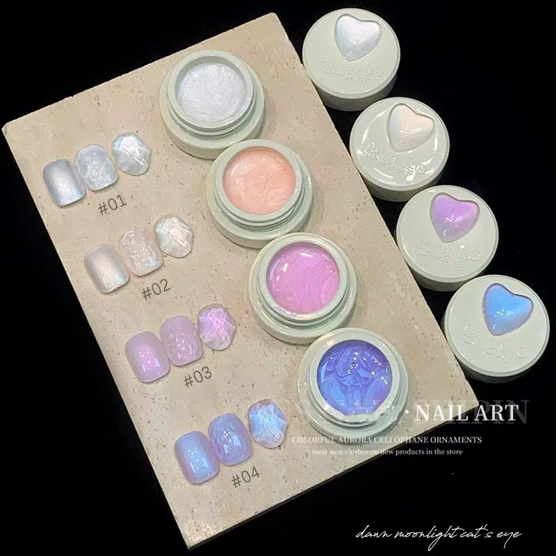 Vernis à ongles Gel à fil blanc perle UV/LED Gel à tremper