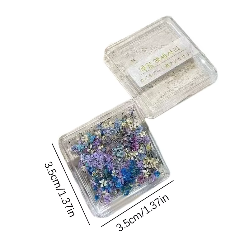 1 boîte de décoration florale pour Nail Art
