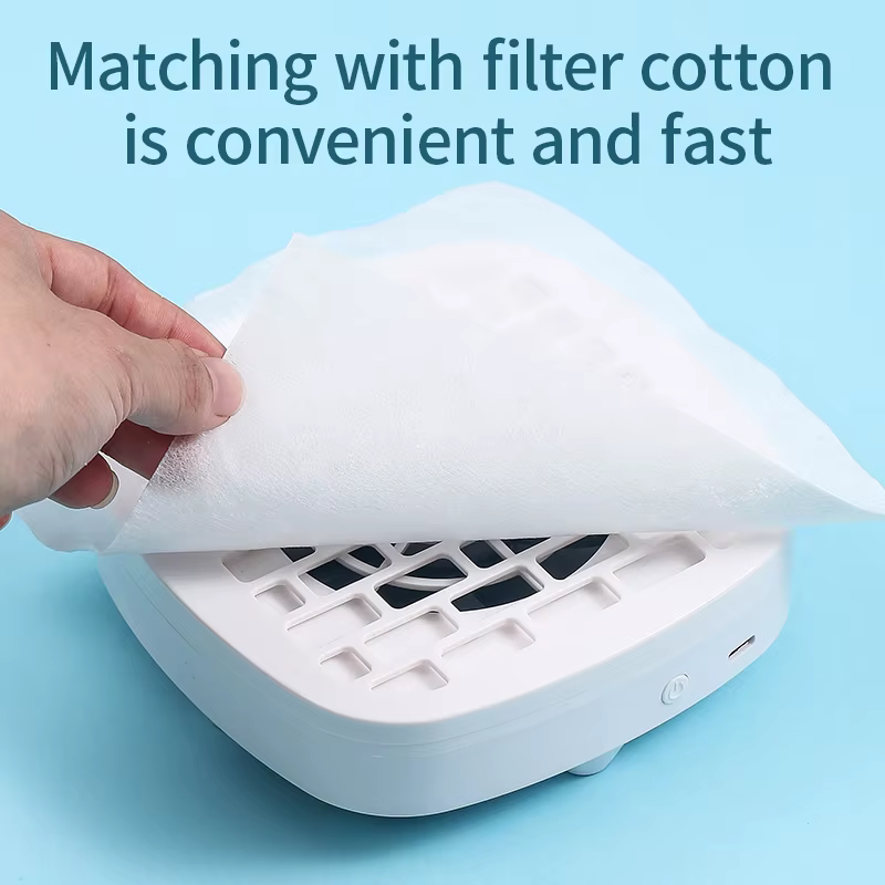 Mini ventilateur d'extraction de collecteur de poussière d'ongle pour Machine de manucure aspirateur d'ongle puissant avec enlever le filtre en papier équipement d'ongle