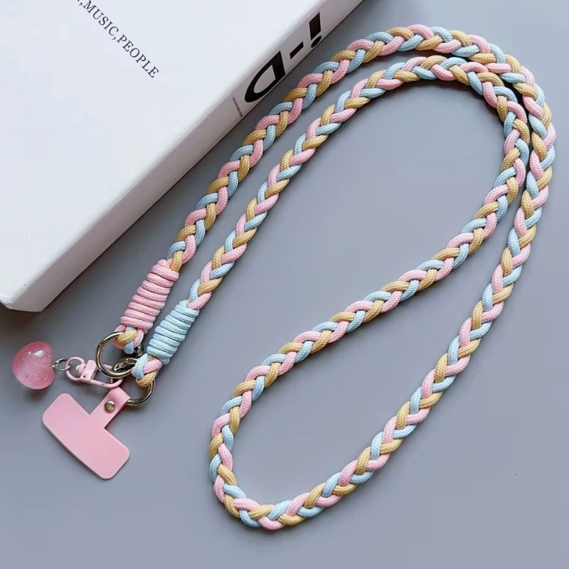Lanière universelle créative pour téléphone portable, corde à bandoulière longue, sangle d'épaule, pendentif décoratif de dessin animé, accessoires