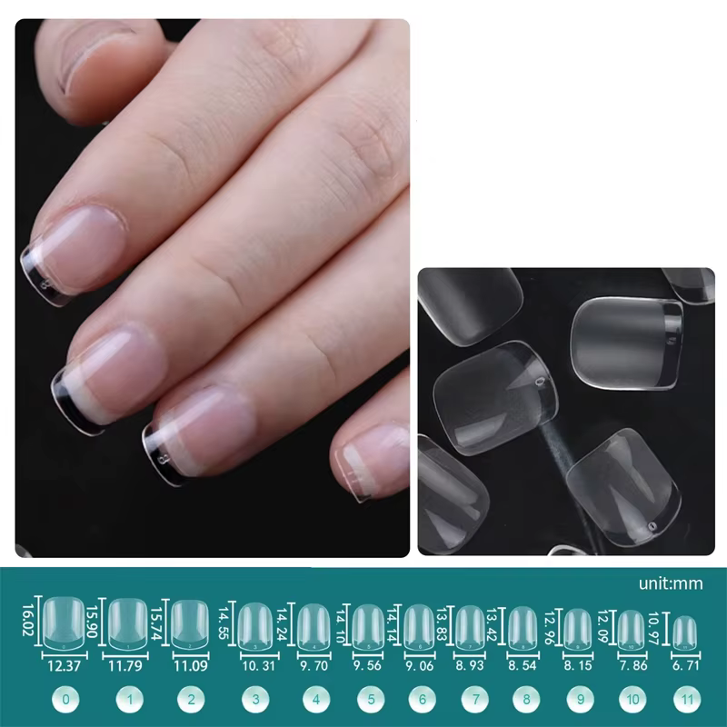 Capsules pour faux ongles, couverture complète, Gel doux, diverses formes et Styles pour Extension d'ongles professionnelle, bricolage, 120 pièces