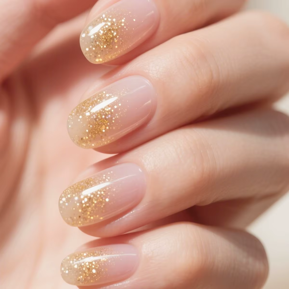 Bandes pour ongles en Gel Semi-durci scintillant