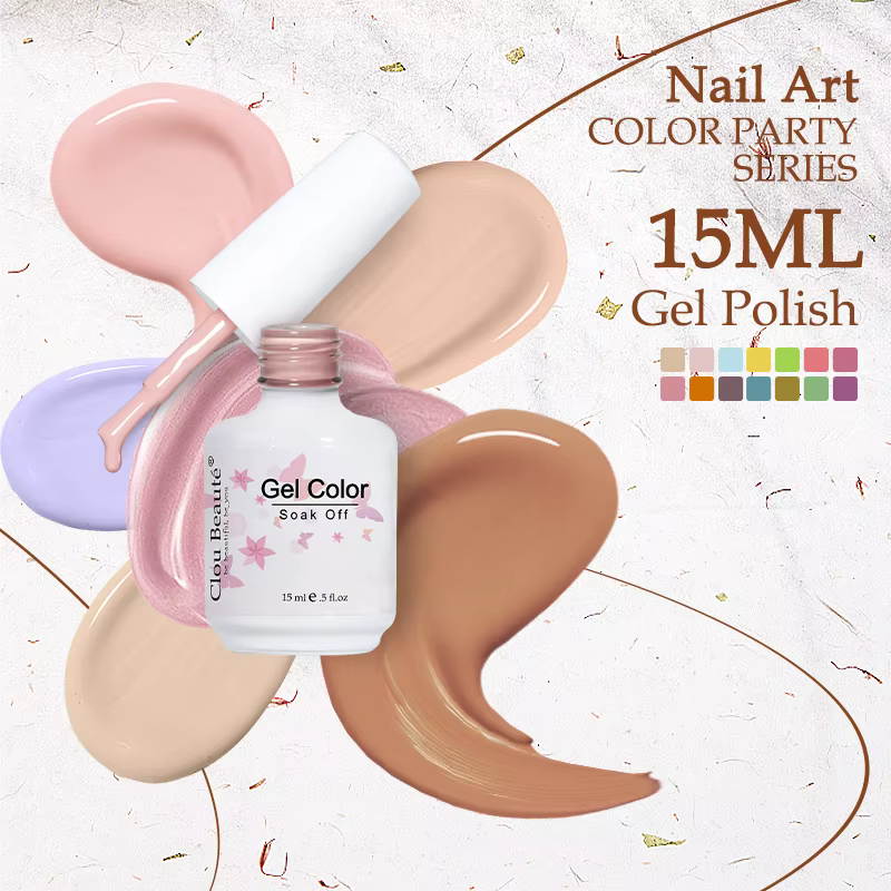 Clou Beaute HEMA TPO gratuit Gel vernis à ongles semi-permanent hybride noir rouge couleur Gel