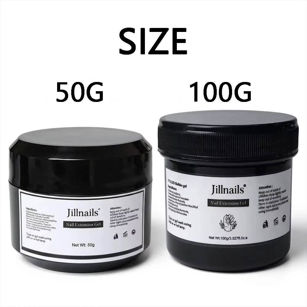 Jillnails Gel de construction pour ongles brun 100g/50g sans HEMA ni TPO