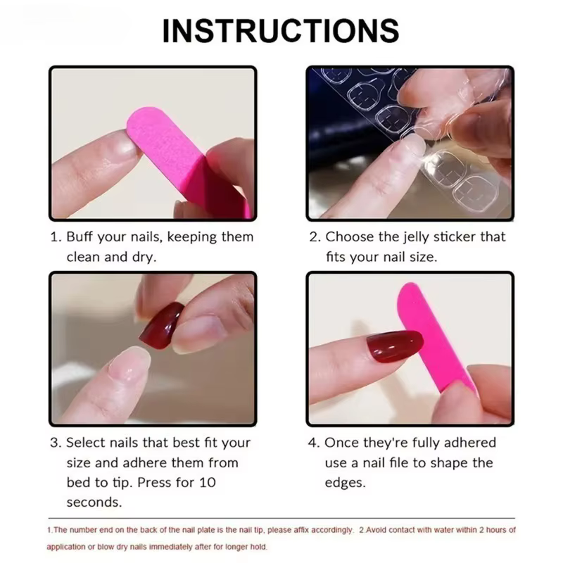 24 pièces faux ongles colorés doux Cool Dopamine presse sur Ins ongles court ovale tourbillon amour étoile à pois modèles faux ongles conseils