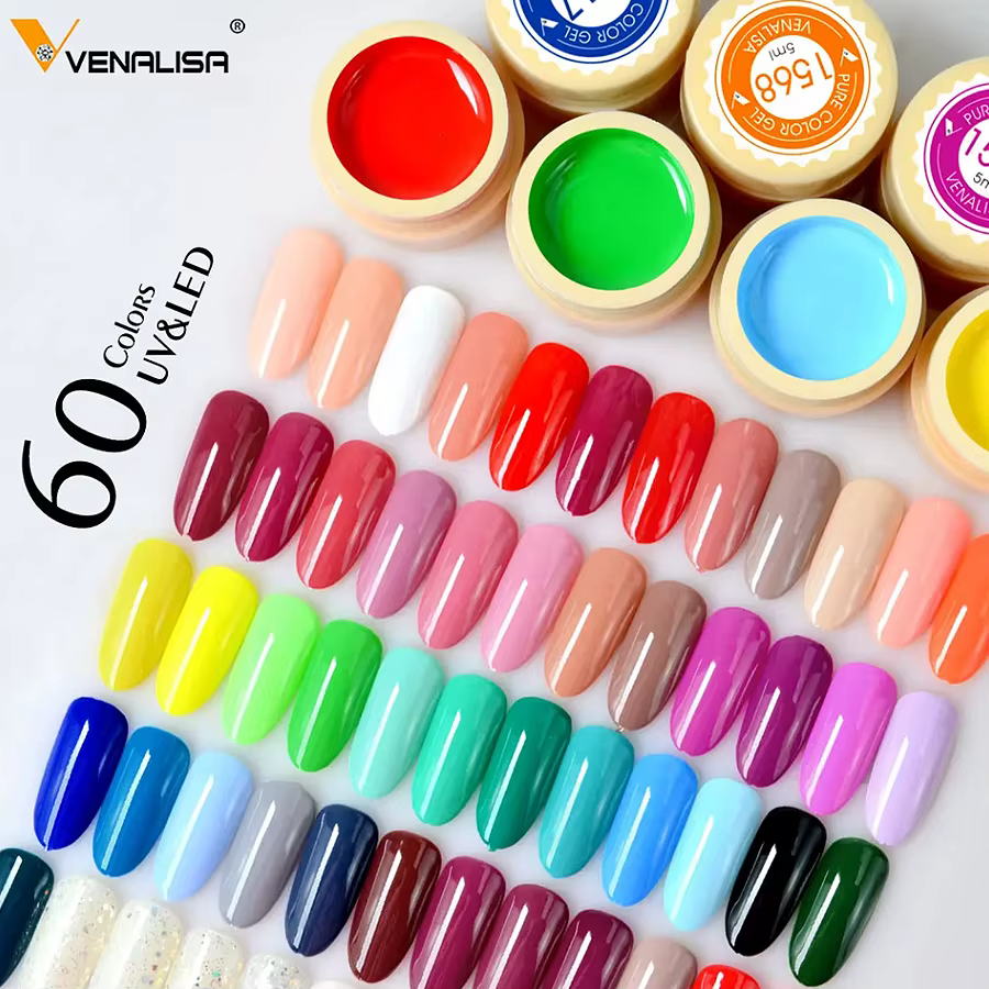 Venalisa peinture Gel 60 couleurs 5ml Nail Art