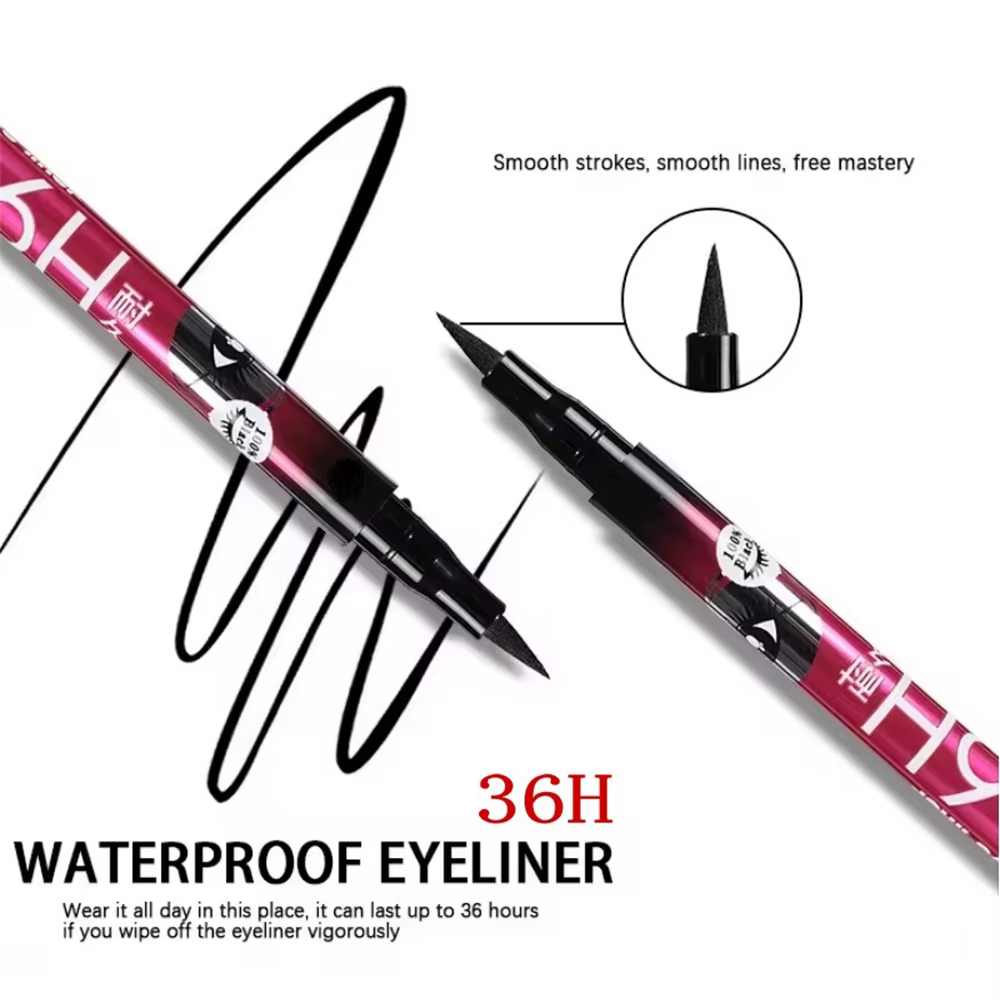 Crayons Eyeliner liquide noirs Ultra durables 36H, imperméables, anti-taches, pour débutants, maquillage précis pour les yeux, tatouage, 1 pièce