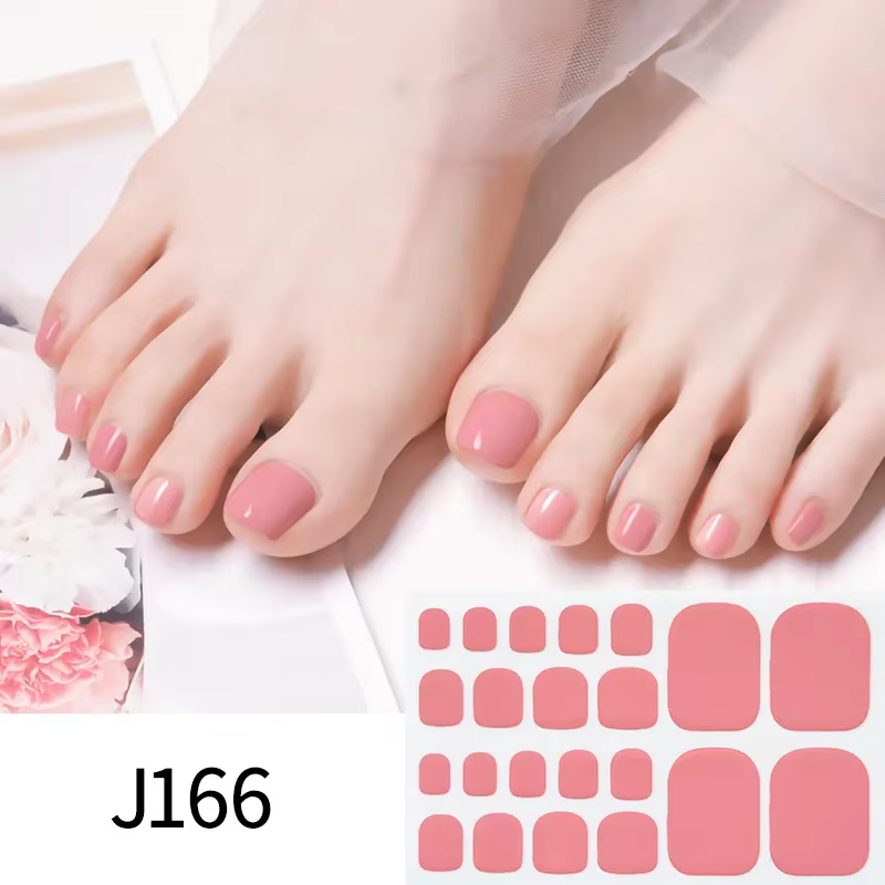 Autocollants Solides pour Ongles de Pieds