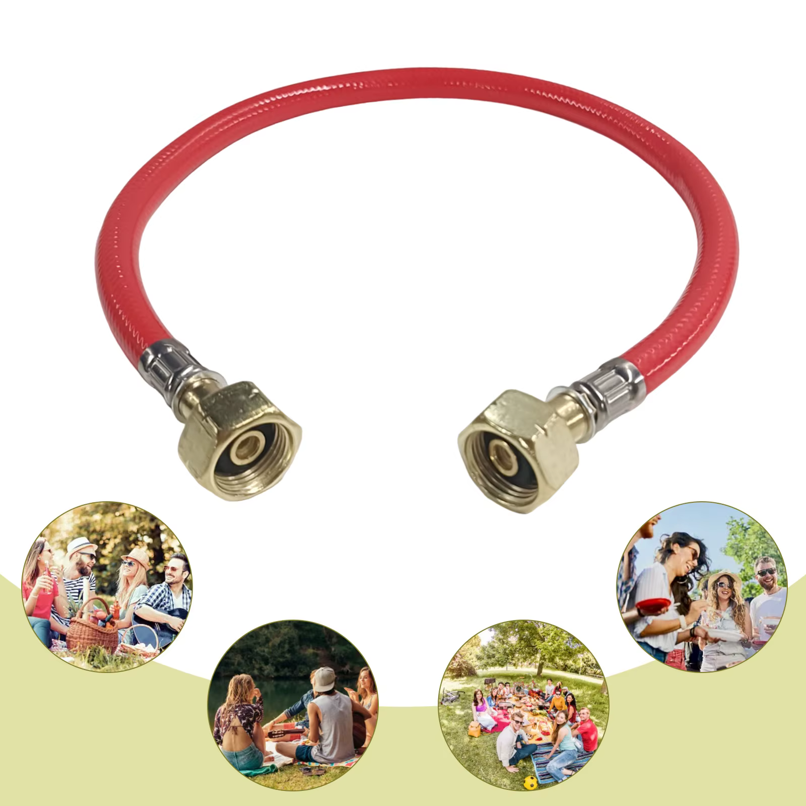 Connecteur de gonflage mutuel de GPL précieux, joint de pont de remplissage de GPL d'Europe de l'Est, tuyau en caoutchouc durable, accessoires de poêle d'extérieur