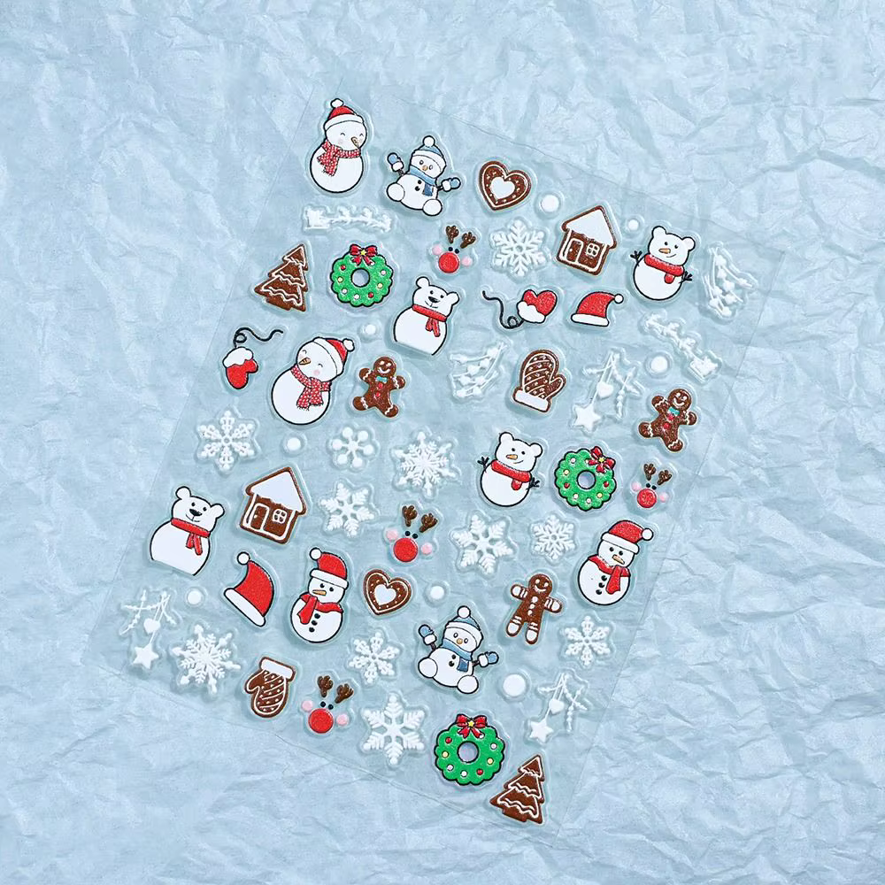 Autocollants mignons de Noël pour ongles