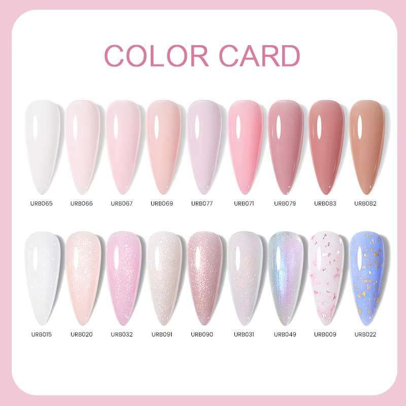 UR SUGAR 30ml Gel de Base en caoutchouc rechargé grande capacité cristal nu rose clair tremper UV LED vernis pour Nail Art Gel construit