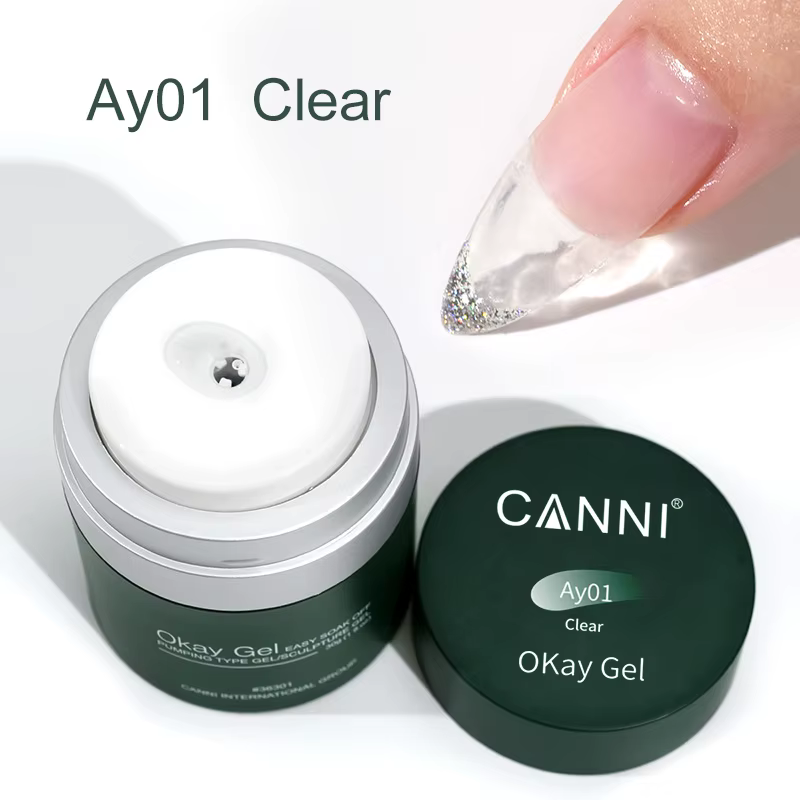 CANNI 30g gelée Rose Extension Gel constructeur rapide Gel à ongles tremper UV LED Construction pompe à Air Sculpture
