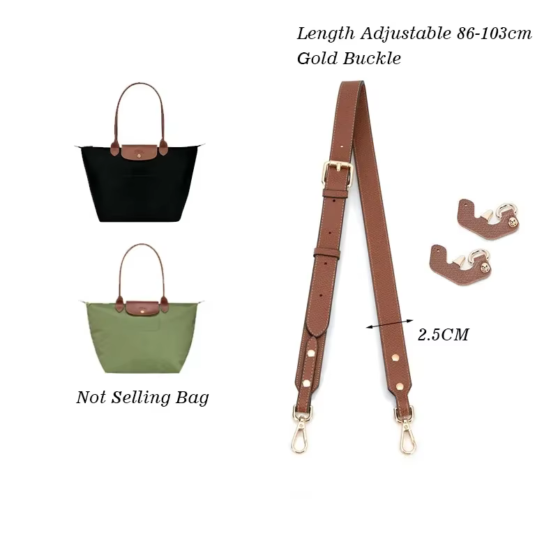 Sangle de remplacement Longchamp réglable, nouvelles poignées pour sacs de bricolage, Modification sans poinçonnage, accessoires de poignée de sac court à bandoulière