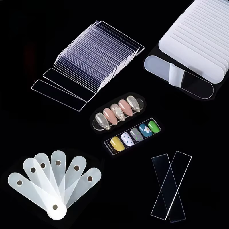 Bande d'affichage en acrylique transparent pour ongles