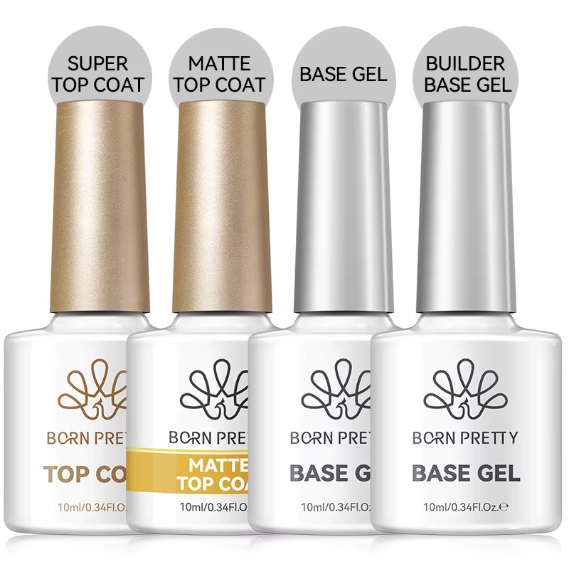 BORN PRETTY 10ml Gel Polish Multifonctionnel Base Gel Super Top Coat Soak Off UV LED Vernis à Ongles Semi-Permanent