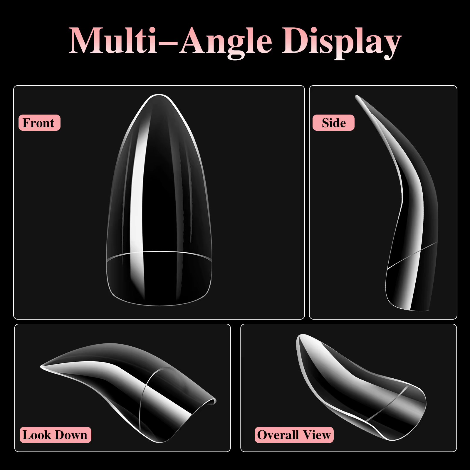 100 boîtes de faux ongles les plus vendus avec aigle unique - Conception en forme de griffe - Type spécial Alien