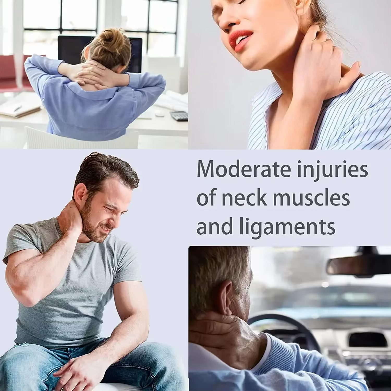 Collier cervical, soutien du cou, posture de la tête avant, assise longue, traction du cou, posture assise correcte, soutien du cou