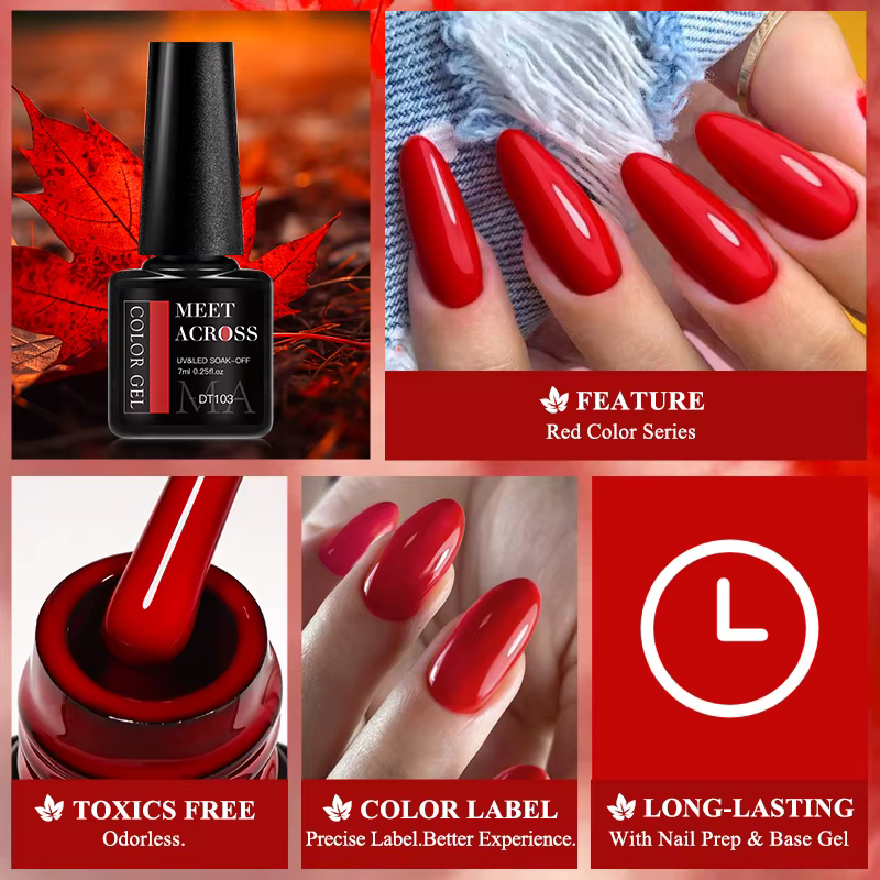 Vernis à ongles pourpre bordeaux