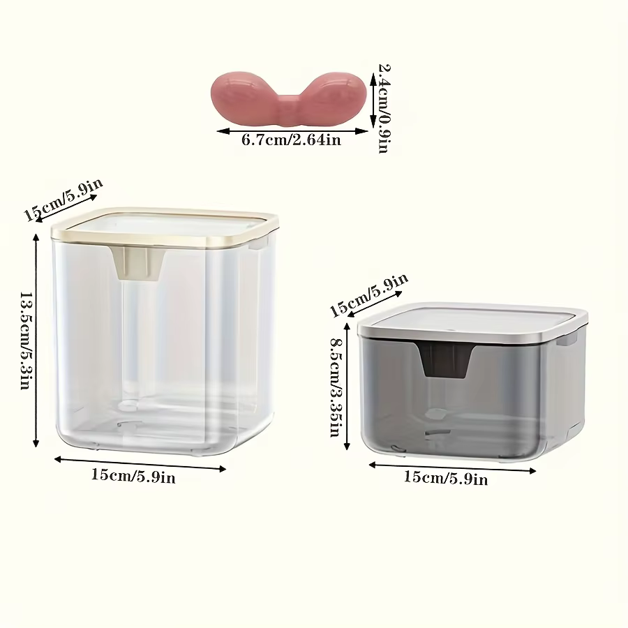 Organisateurs de rangement d'accessoires pour cheveux, support de rangement d'accessoires de vanité, boîte anti-poussière, conteneurs de rangement de linge, salle de bain