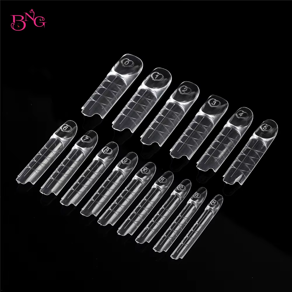 BNG 75 pièces espace ongles double formes acrylique intelligent ligne française