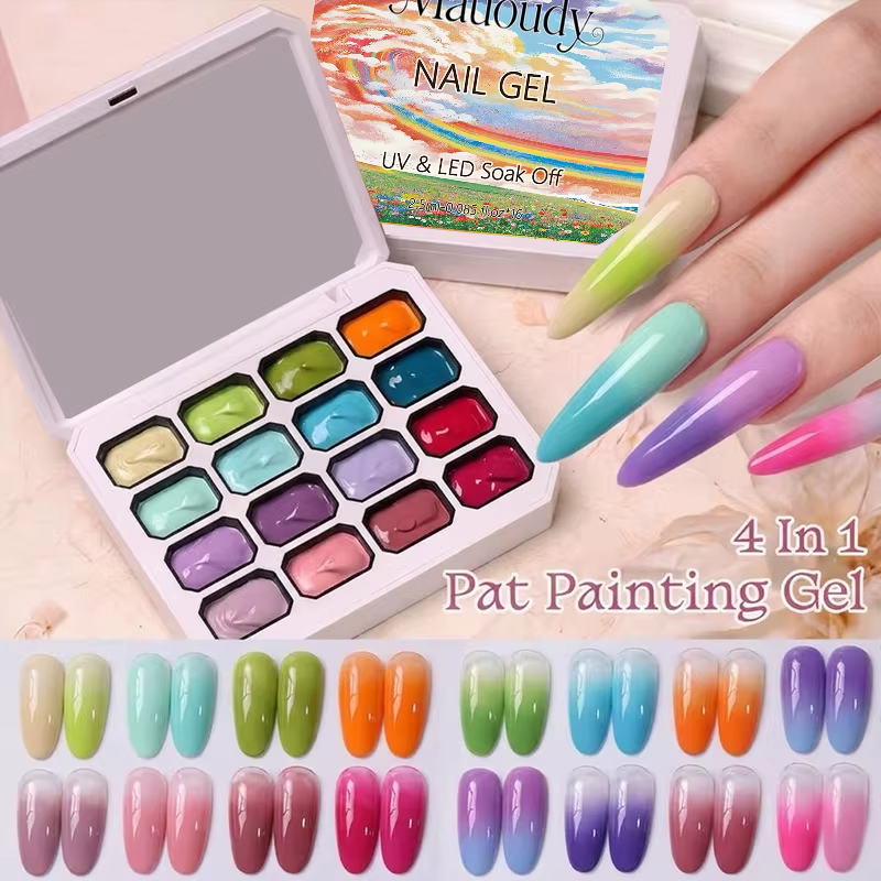 Vernis à ongles gel solide 16 couleurs