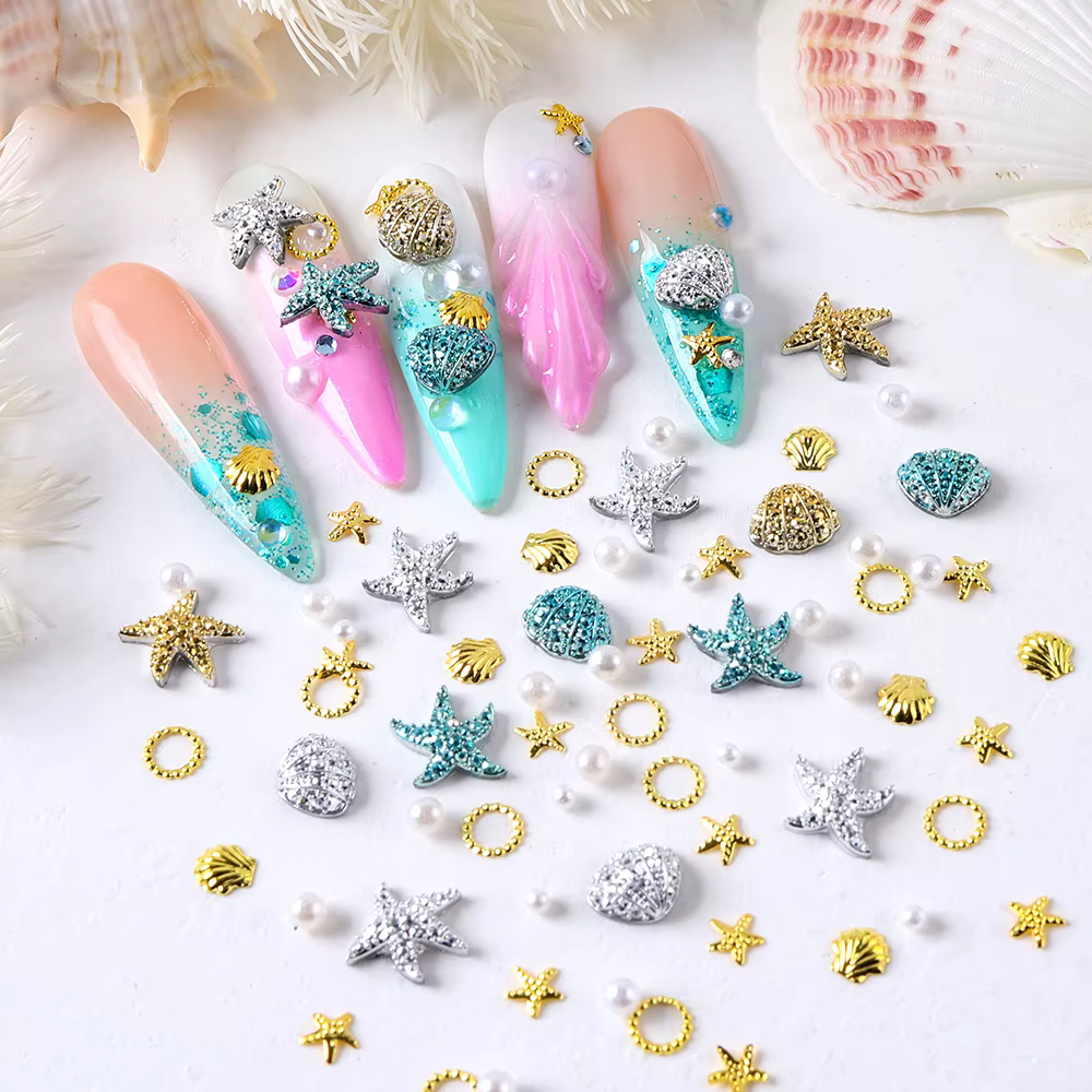 Accessoires pour ongles en forme d'étoile de mer
