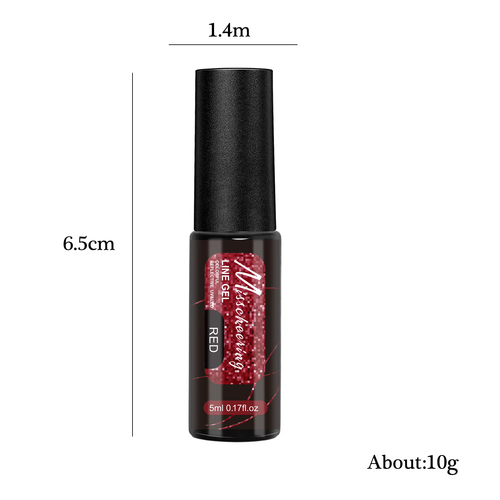 5ml Fluorescent diamant ligne Gel brillant peint Gel vernis à ongles Semi-Permanent UV Gel
