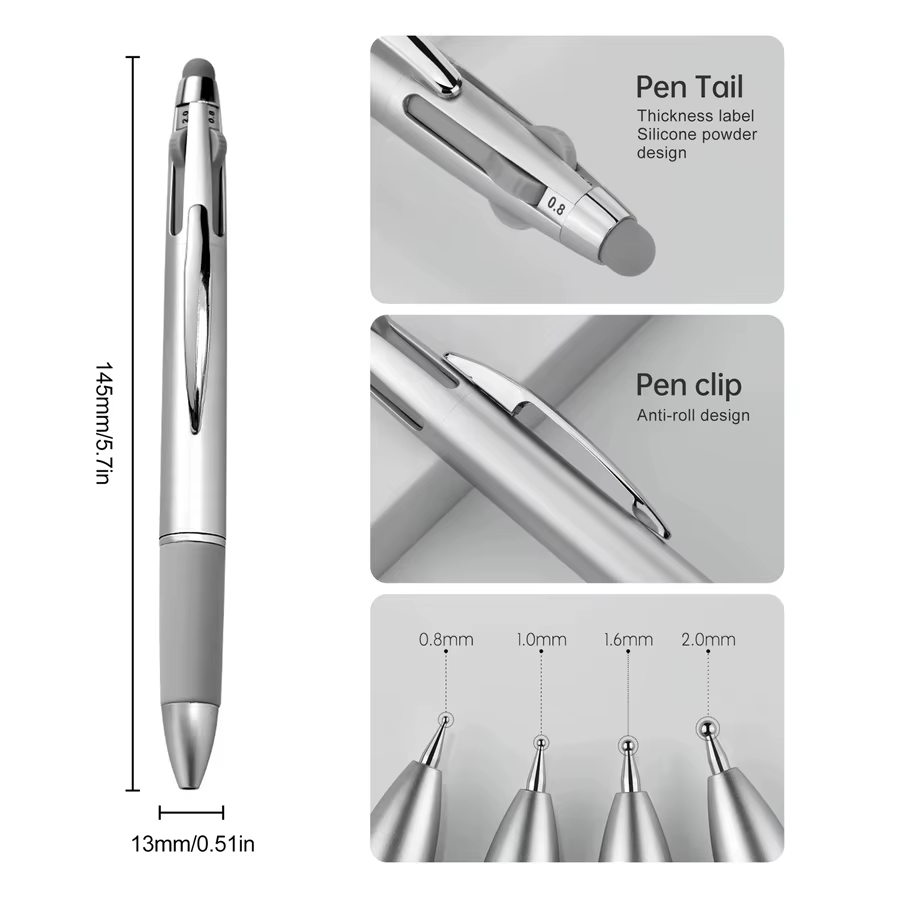 Stylo professionnel 5 en 1 pour peinture des ongles