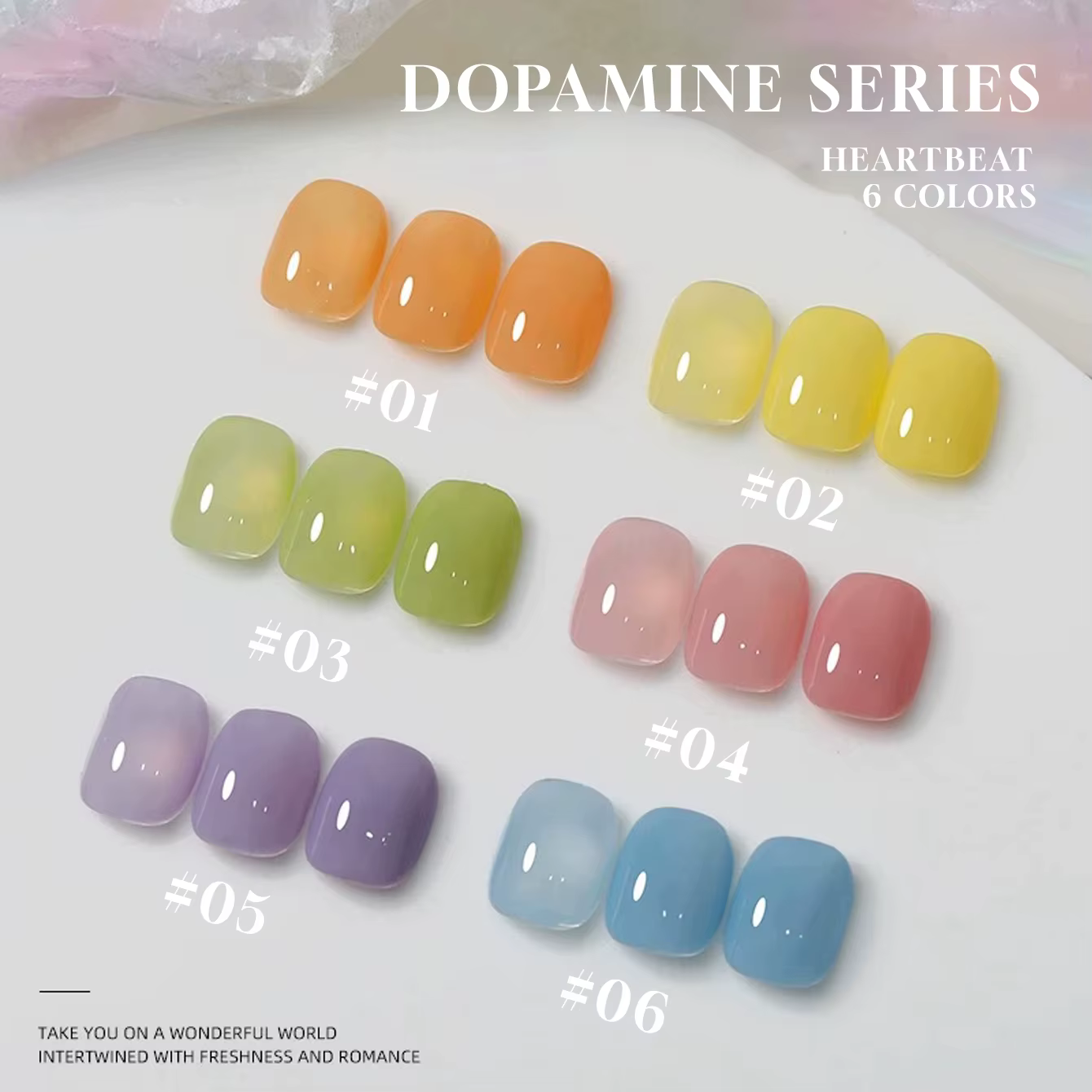 MIANEL 12ML 1PCS 2026 Vernis à ongles gel couleur bonbon nude Dopamine pour l'été