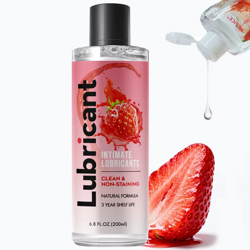 Lubrification soluble dans l'eau aux fruits, Gel à base d'eau, lubrifiant, sexe intime pour adultes, hommes et femmes, corps Gay, parfum de fraise Sexy