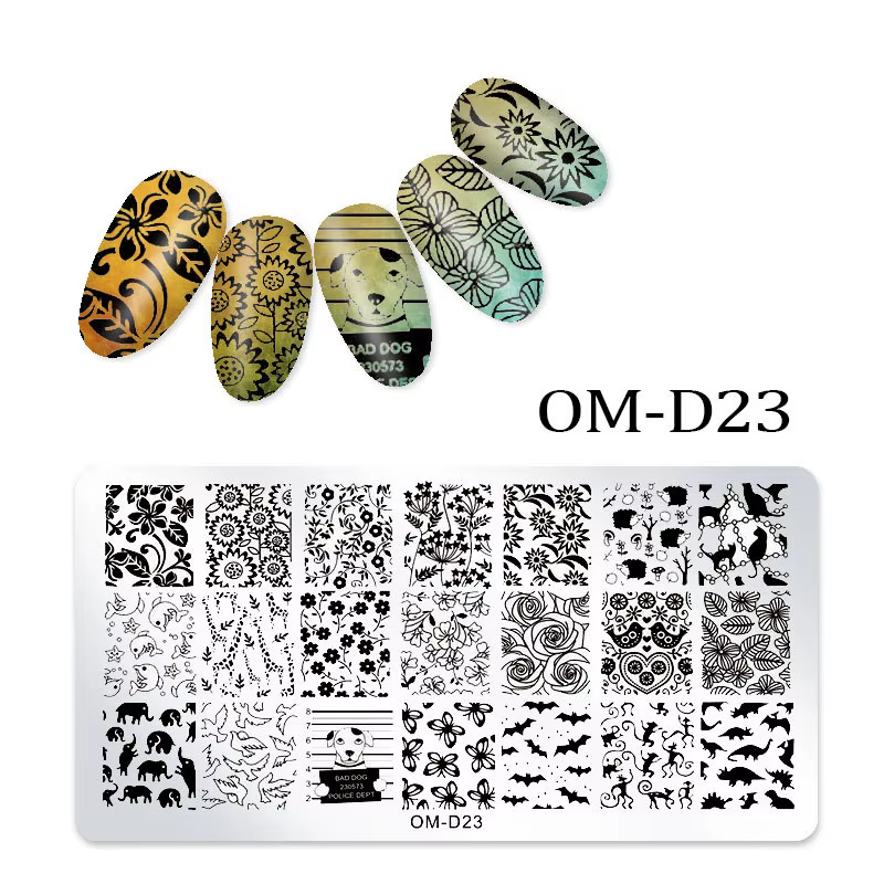 Plaque d'estampage pour Nail Art