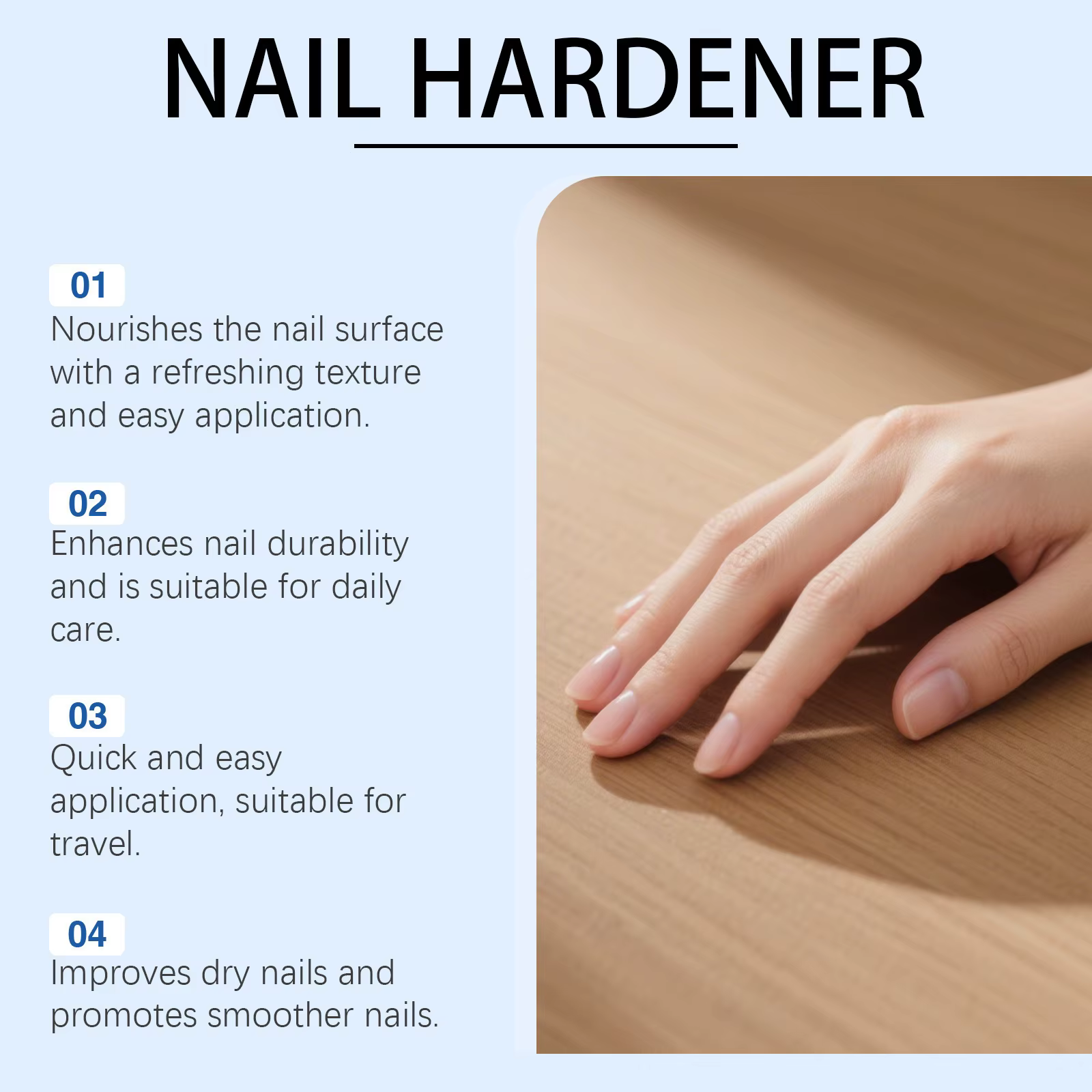 Fortificateur et croissance du vernis à ongles : durcisseur naturel pour une résistance supplémentaire