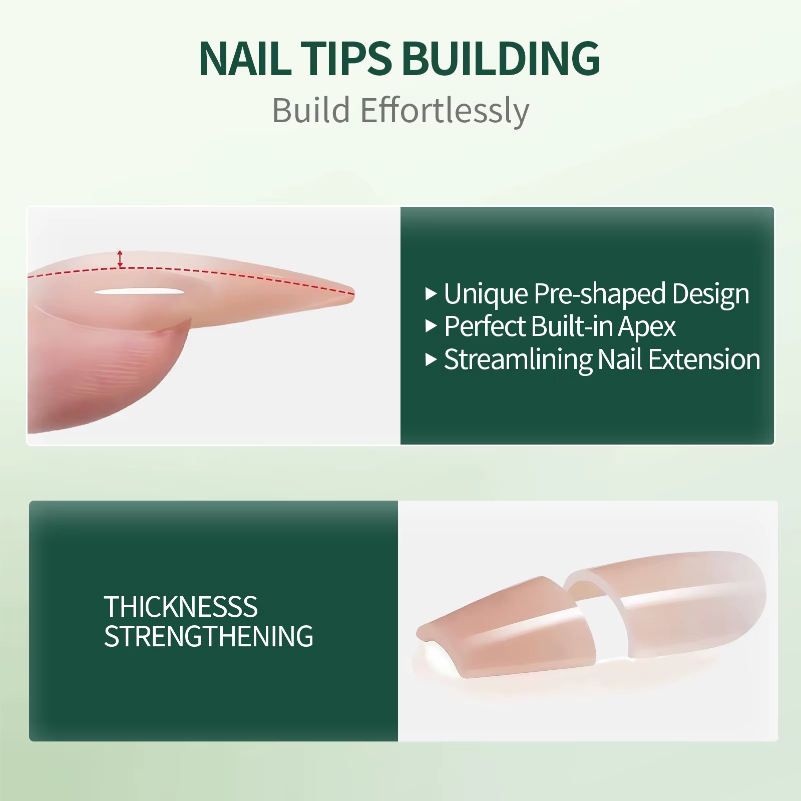 Nailpop Ultra Fit presse sur ongles Extra court/moyen naturel avec couleur de Base forte adhérence nu pré-forme doux Gel