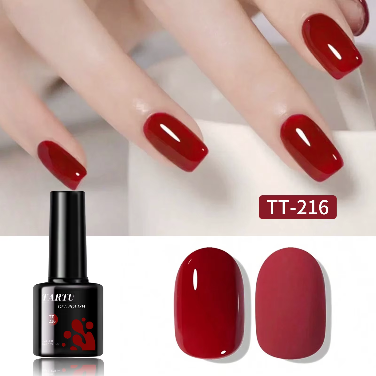 TARTU 8ml Gel Vernis à ongles Rose