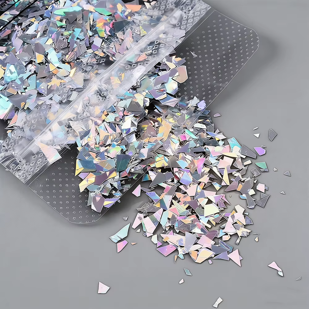 Paillettes laser super brillantes pour ongles
