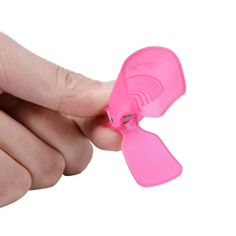 10 Pcs/sac Coloré Acrylique Nail Art Soak Off Cap Clips Ongles Nettoyage Manucure UV Gel Polish
