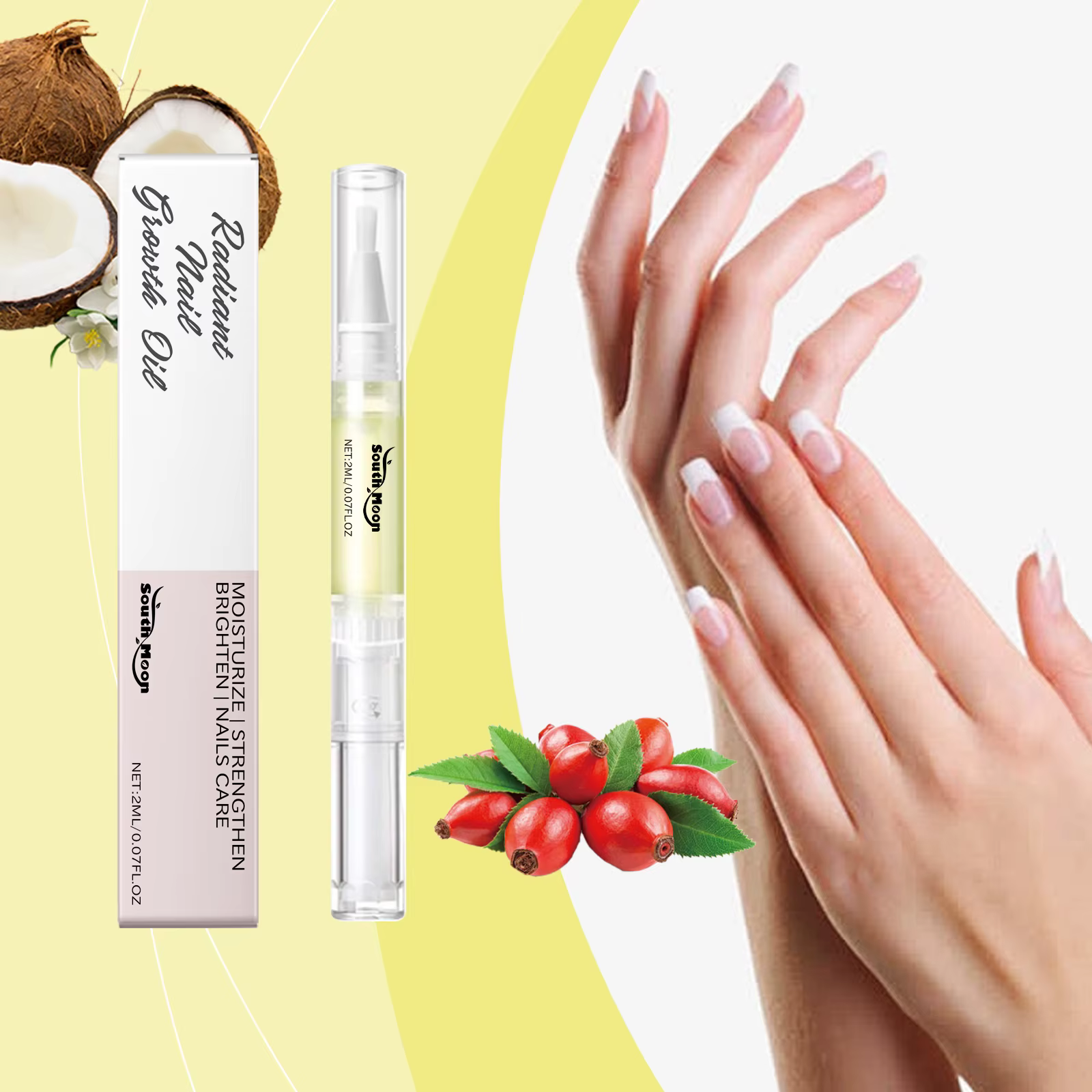 Huile de croissance des ongles
