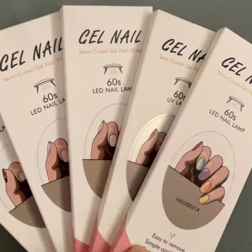 Bandes Adhésives pour Ongles en Gel Semi-Durci