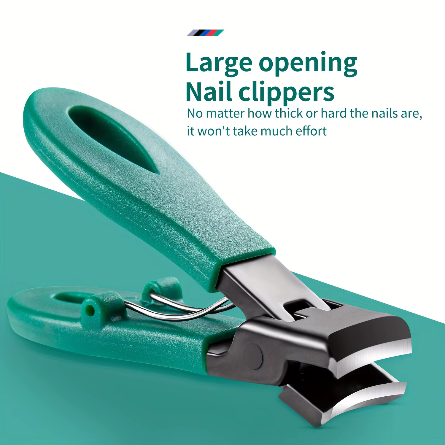 Ciseaux à ongles à grande ouverture pour ongles épais et durs