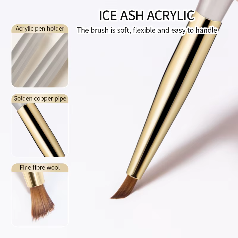 Pinceau de peinture triangulaire pour ongles