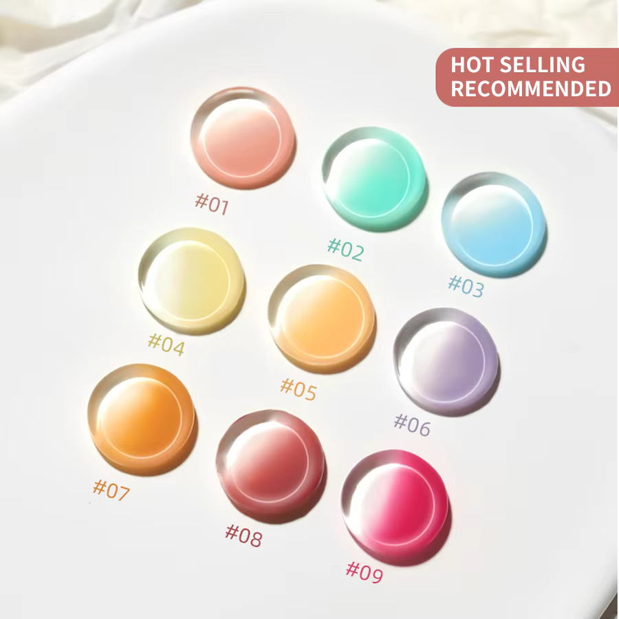 20 couleurs Pat peinture Gel vernis à ongles ensemble avec éponge dégradé Semi Permanent tremper UV LED Nail Art Gel