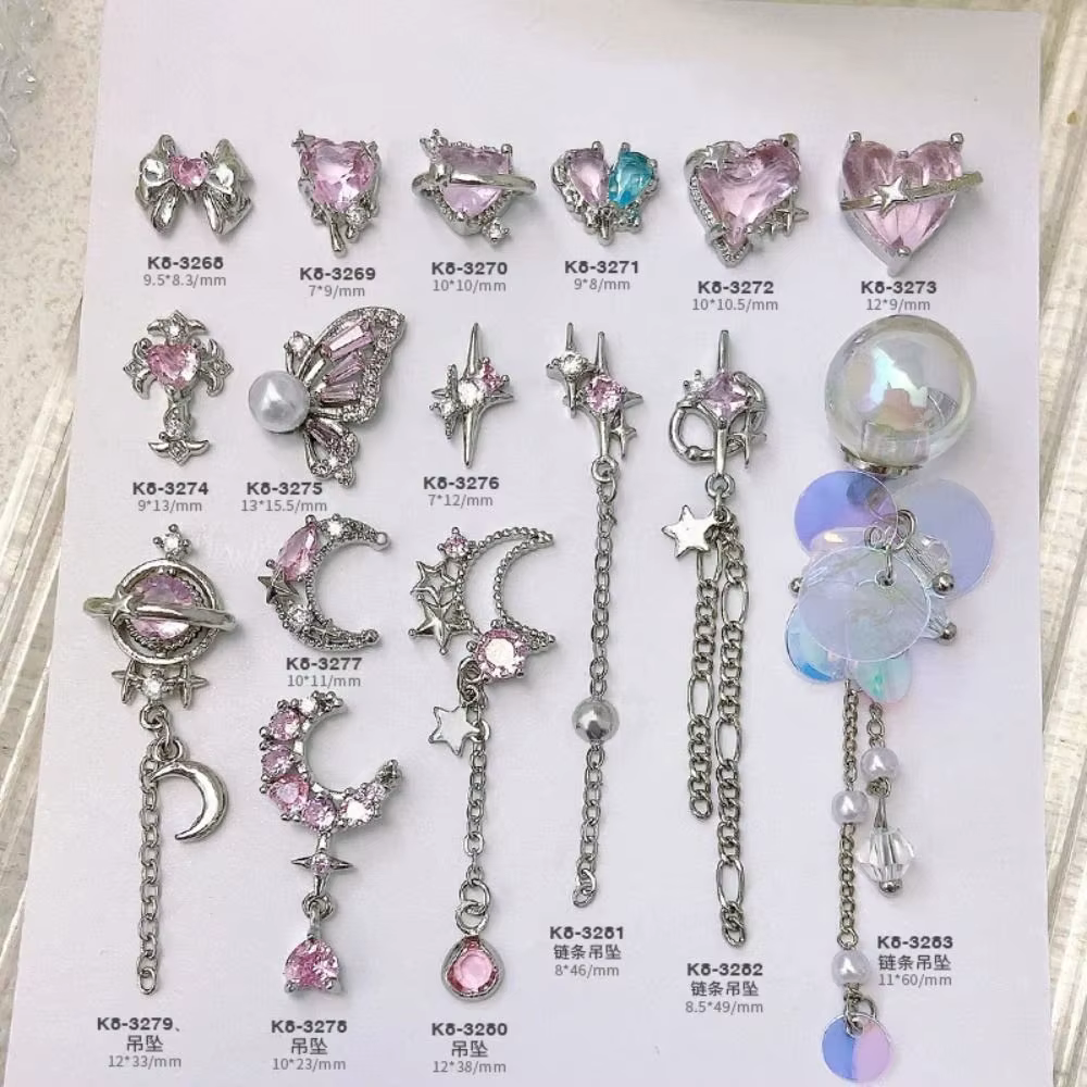 Breloques de luxe légères pour ongles