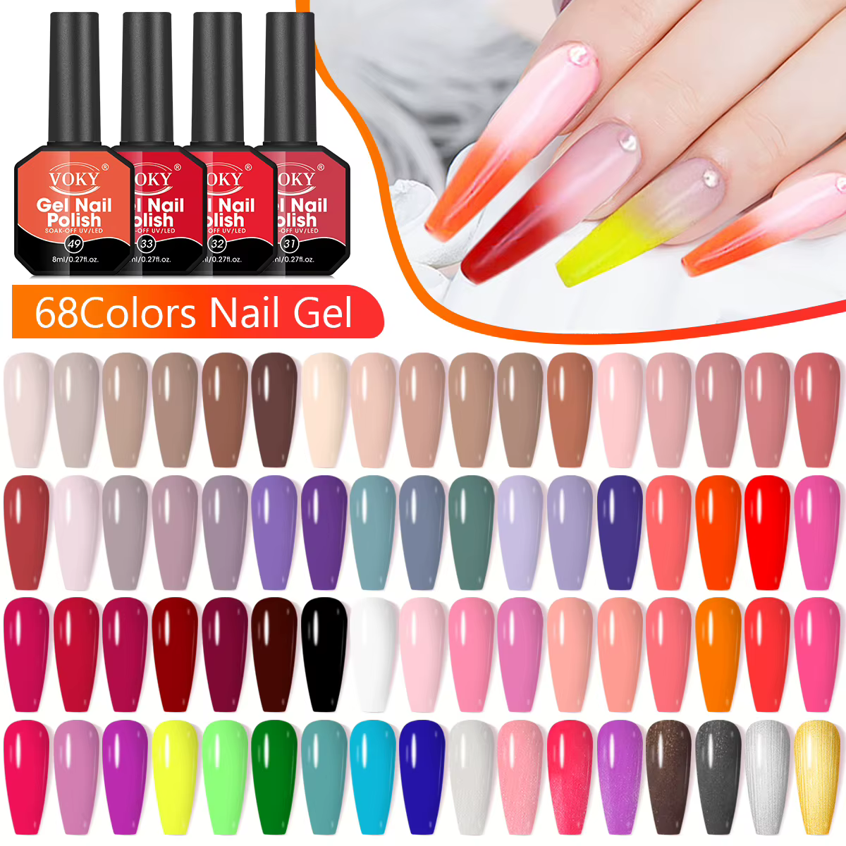 Ensemble de vernis à ongles en gel