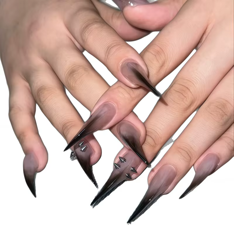 10 pièces de faux ongles ultra-longs et pointus