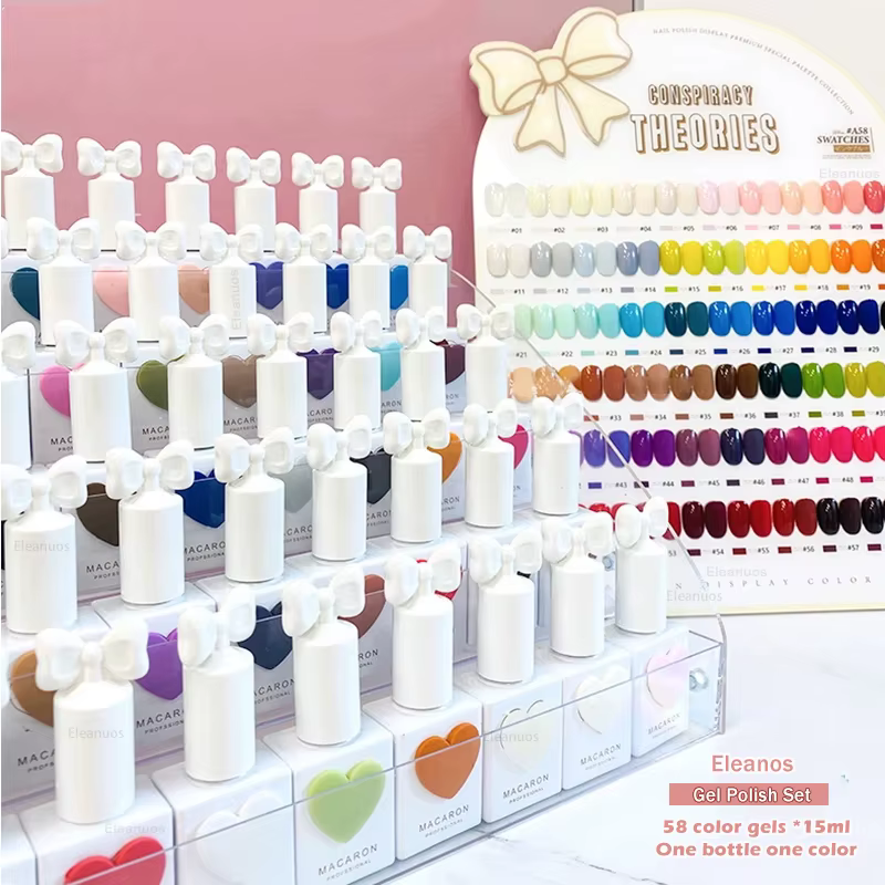 Eleanuos 58 couleurs Sansu coréen TPO gratuit Gel vernis ensemble UV Gel