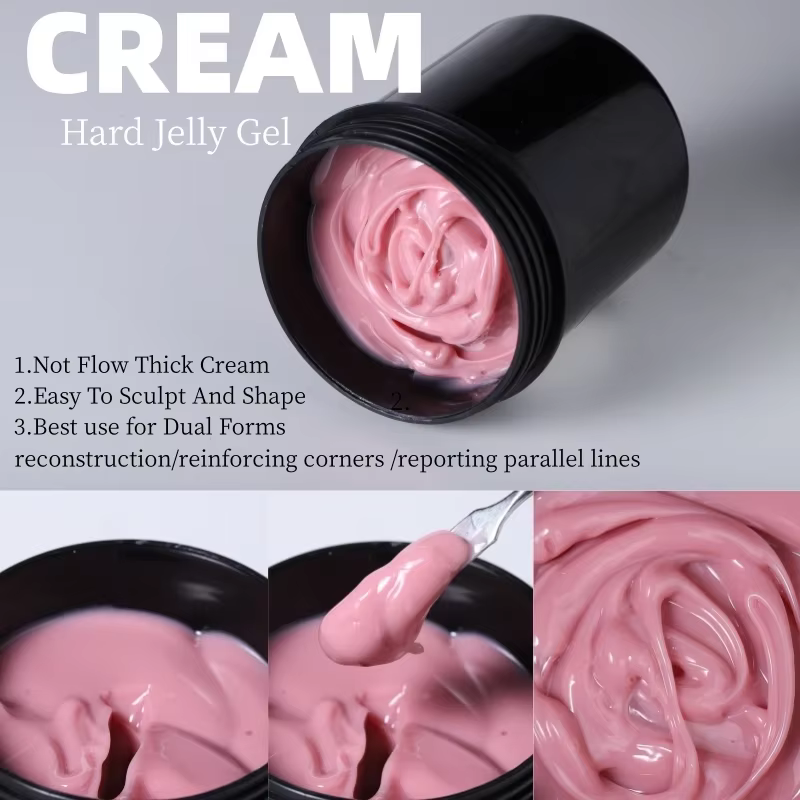 MSHARE 150ml gelée Gel constructeur ongles Extension Gel Tpo gratuit Gel crème moyen doux couverture ombre rose blanc UV