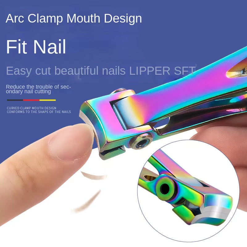 Ensemble d'outils coupe-ongles couleur titane