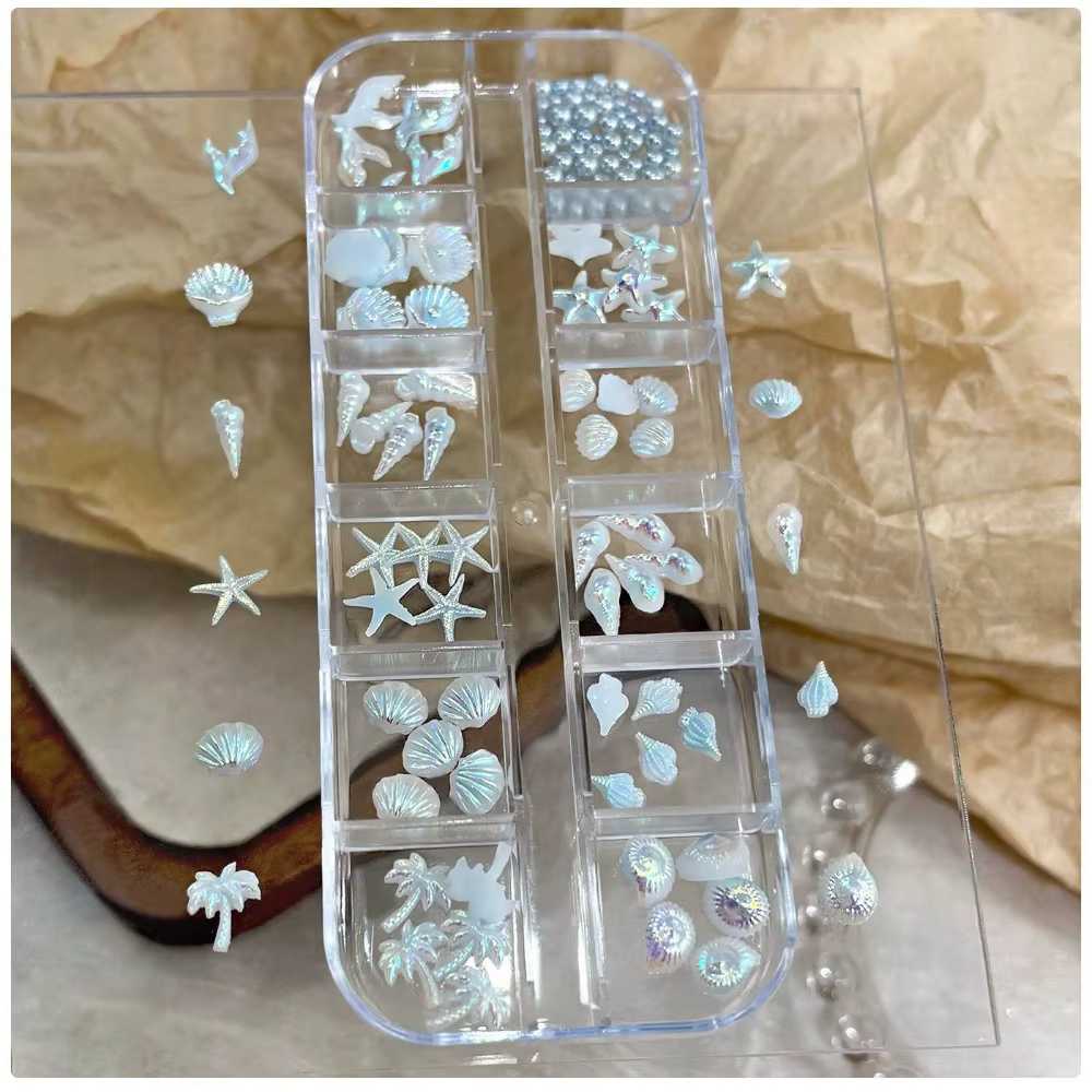 Breloques 3D pour ongles Thème Plage